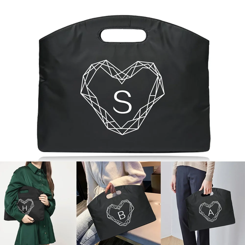 Attache Case Women's Computer Document Handbag Business Office Bag Large Capacity Work Commuting Bag Simple and Durable