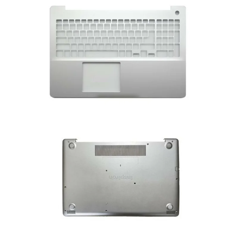 

Для Dell Inspiron 15 5570 5575: верхняя крышка (пальмрест) серебристого цвета и нижняя крышка.