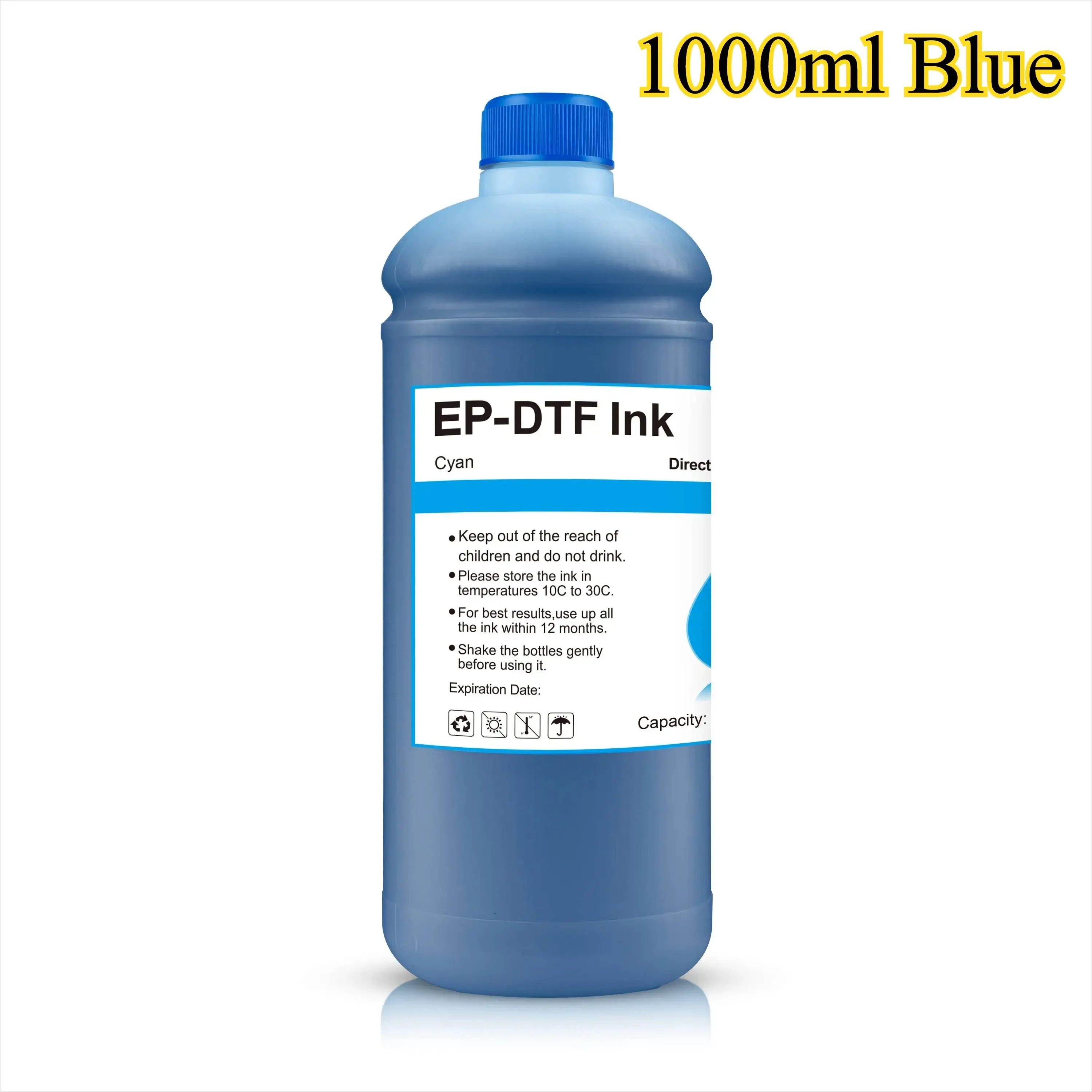 โดยตรงถ่ายโอนฟิล์ม CMYK สีขาว DTF หมึกความร้อนหมึกสําหรับ Epson หัวพิมพ์ XP600 L1800 1390 L805 ทั้งหมด DTF หมึกการพิมพ์