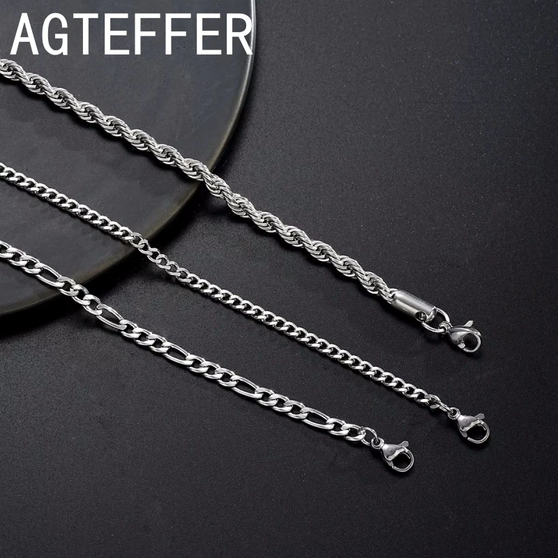 New 925 sterling silver 8 Inches Punk Chain Bracelet for Men Women Hip Hop Bracelet Party Fashion Jewelry Gifts wholesale