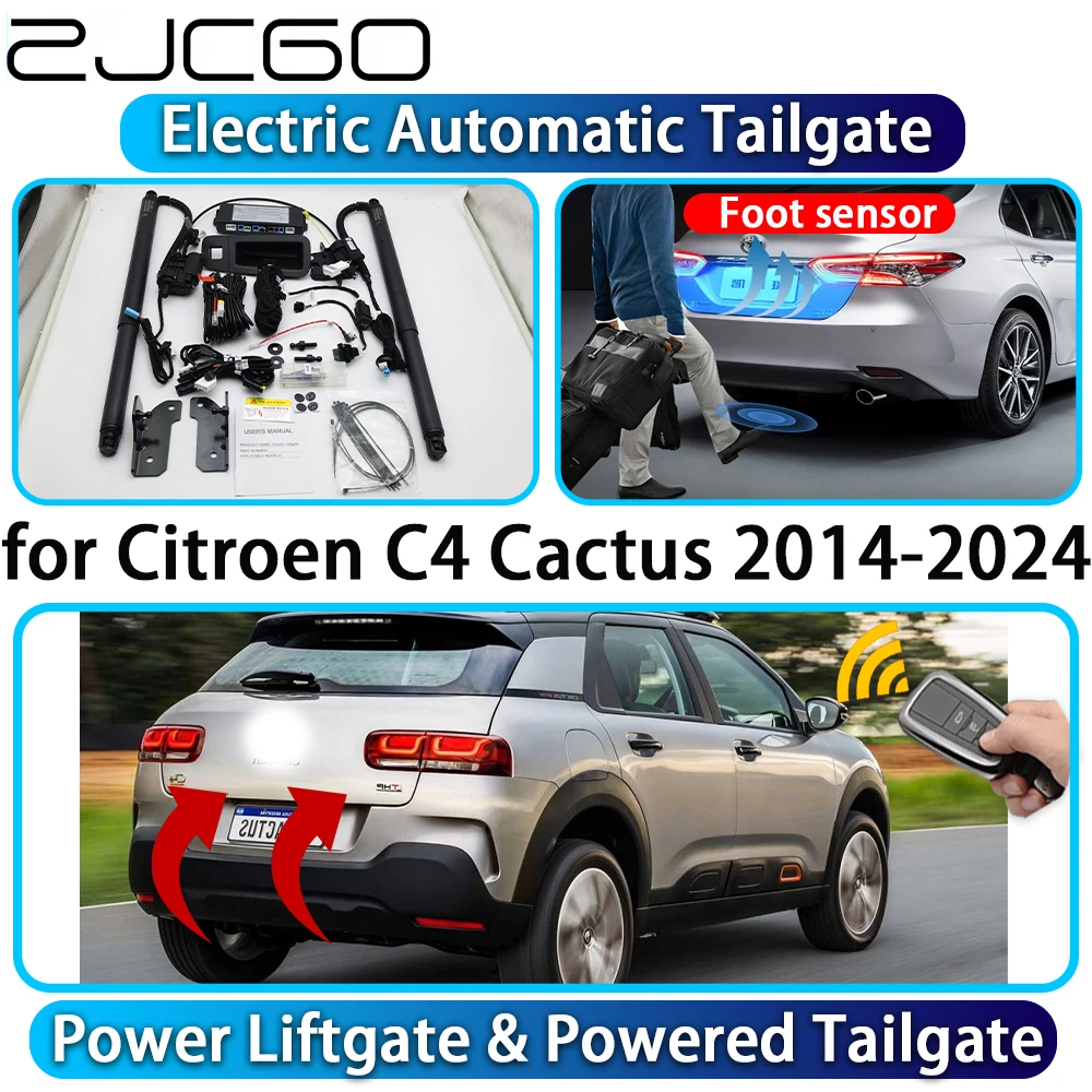 

ZJCGO for Citroen C4 Cactus 2014-2024 OEM Automatic Power Liftgate Powered Tailgate Intelligent System Trunk Control Lift Kit