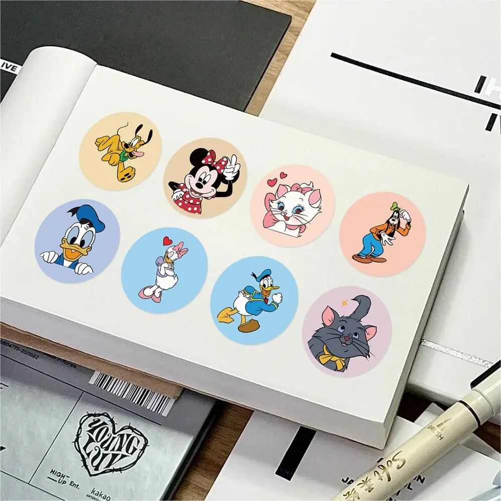 500PCS Del Fumetto di Topolino Minie Mouse Disney Adesivi Decorazione FAI DA TE per Decalcomanie Del Computer Portatile Rotolo Stiker Ricompensa Regalo Per Bambini Giocattoli Classici