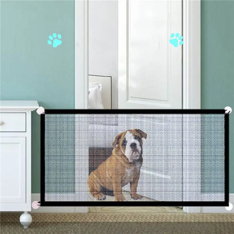 X18A-4X Magic Gate Portable Folding Mesh Baby Safety Fencing Gate Protection Indoor And Outdoor Safe Guard For Kids And Pets