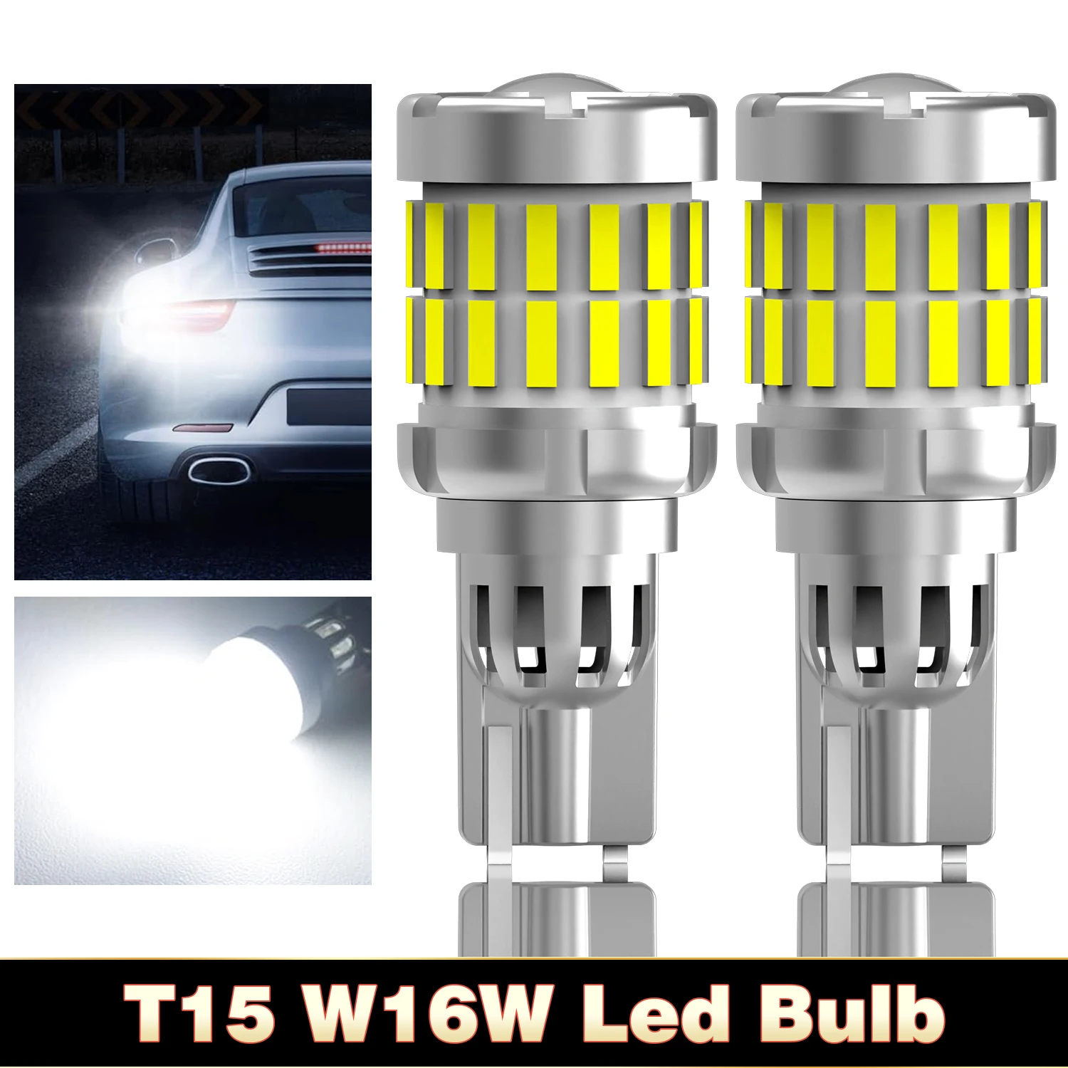 2 шт. светодиодные лампы T15 W16W для заднего хода, суперяркие, 1440+3020 SMD чипов, лампы T16 для Renault Megane 4, Scenic 4, Fluence