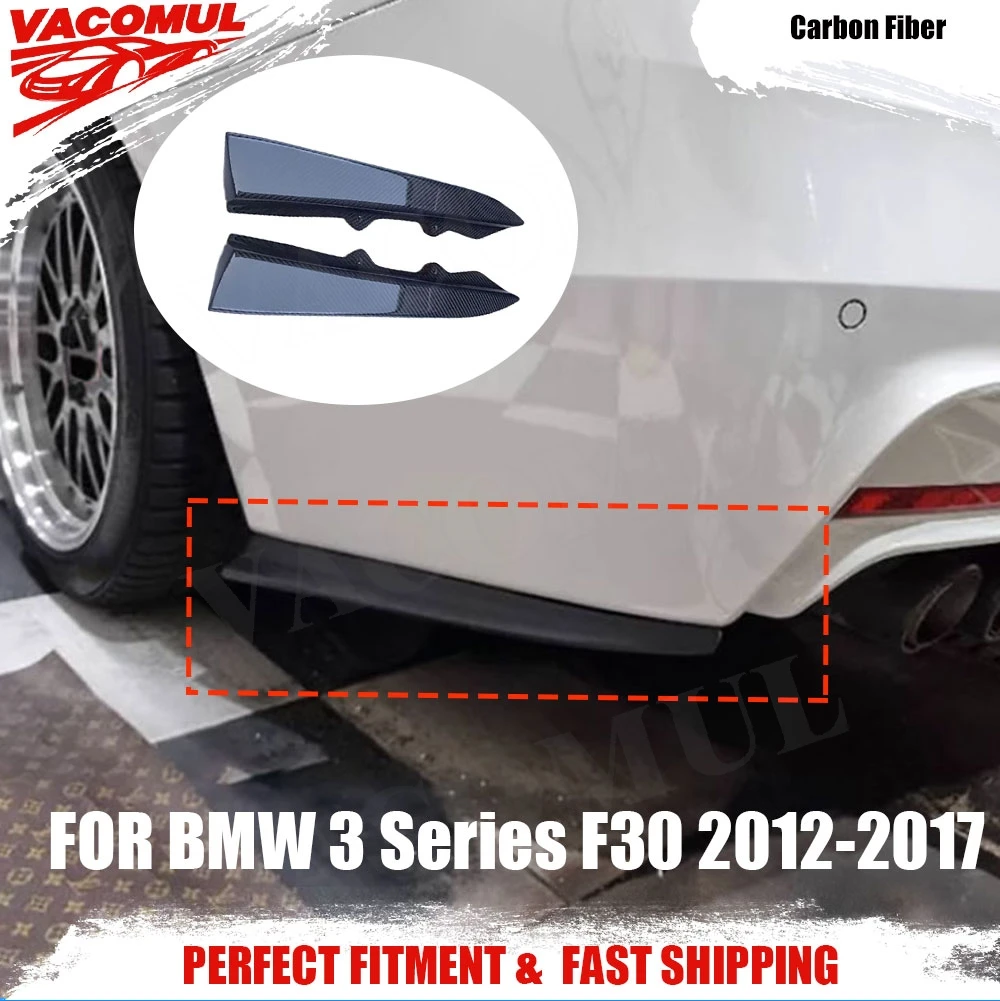 

VACOMUL Carbon Fiber Rear Bumpers Side Splitters Flaps Apron for BMW 3 Series F30 M Tech Sport 2012-2017 Car Styling
