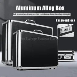 Caja de herramientas portátil de aluminio con contraseña, estuche rígido a prueba de golpes, equipo de seguridad, caja de herramientas para instrumentos, Hardware de almacenamiento, organizador de caja de herramientas