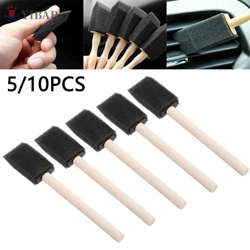 

5/10pcs Car Air Conditioner Vent Cleaning Brush Detailing Scrub Brush Outlet Wash Duster Dust Removal Auto Interior Clean Tool