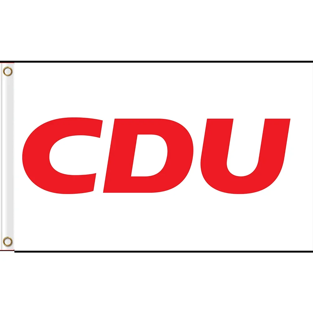 CDU FLAG 2X3FT 3X5FT 100D Polyester Custom Germany BANNER