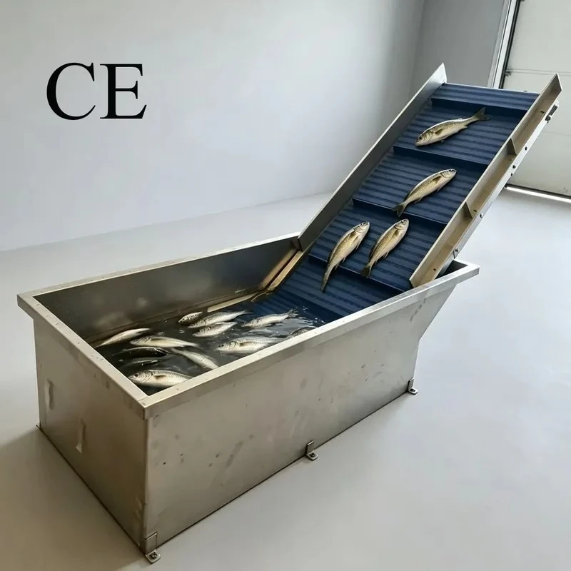 IP65 Waterproof CE Certified Sea Food Modular Plastic Chain Conveyor Climbing Conveyor Fish Vegetable Fruit Incline Conveyor