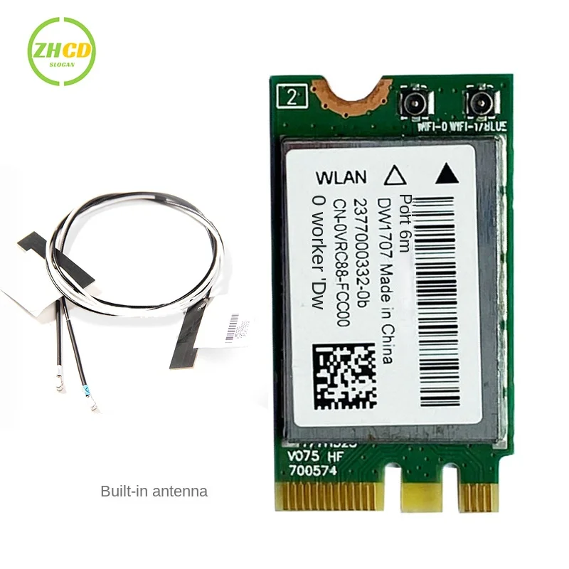 FOR Dell Wireless DW1707 WLAN WiFi 802.11 b/g/n + Bluetooth 4.0 NGFF Card VRC88 Latitude 3340 E5250 3550 E7250 E7450