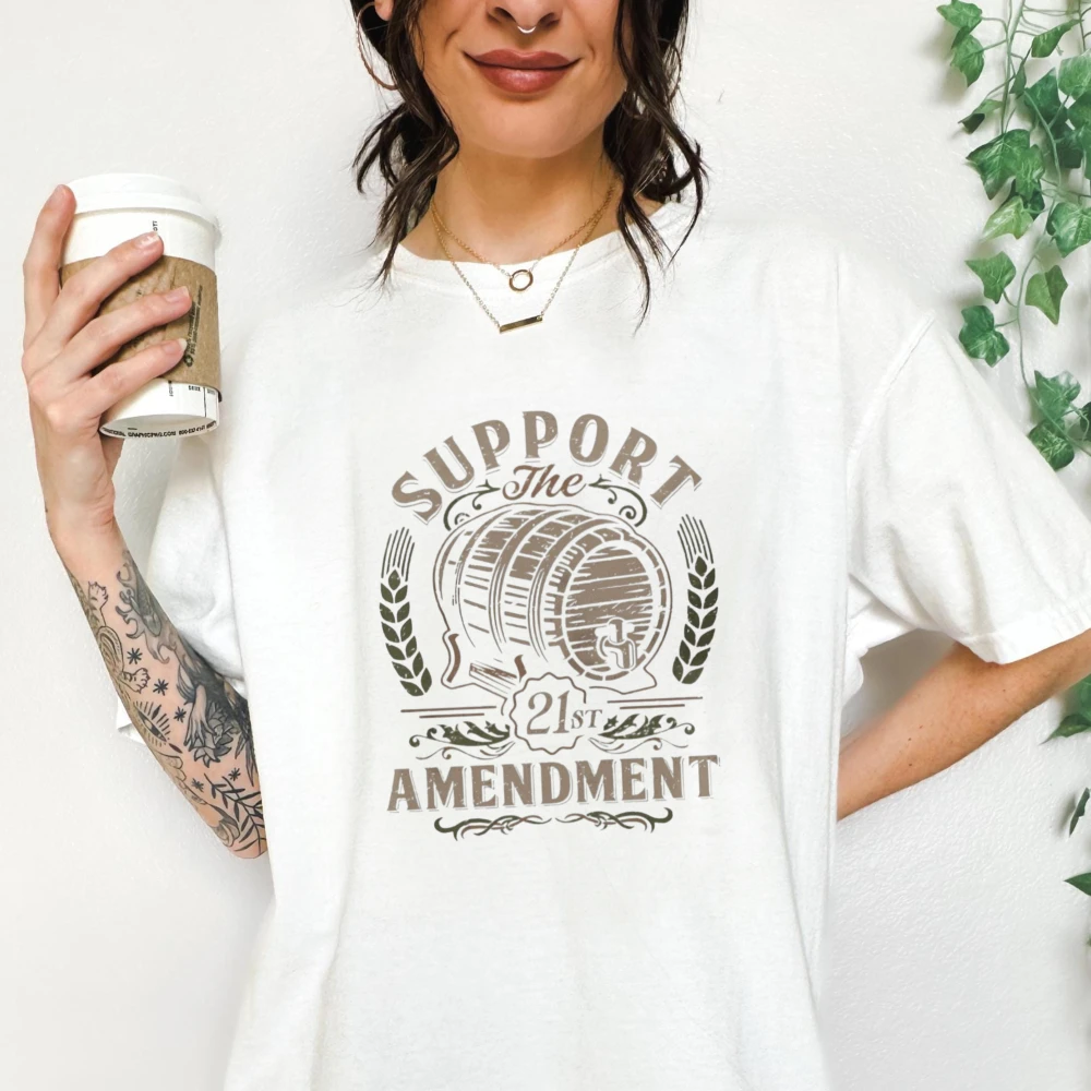 Beer Drinker Craft Beer Brewer 21st Amendment Gift Vintage Style Lover Unisex Jersey Short Sleeve Tee T-Shirt Graphic T Shirts