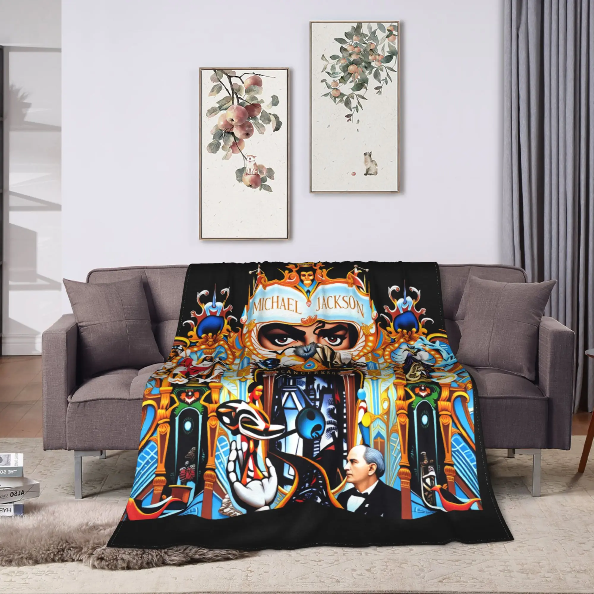 European and American Tribute To Classic Michael Jackson Michael Jackson Flannel Blanket Throw Blanket for Living Room Bed Cover