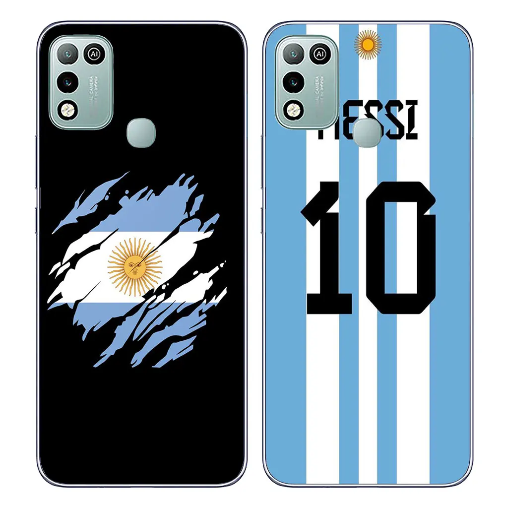 Argentina Flag 10 Football Cover Phone for Samsung Galaxy A04 A05 A14 A15 A23 A34 A54 M23 M33 M52 M53 M31 M51 M21 Soft Case