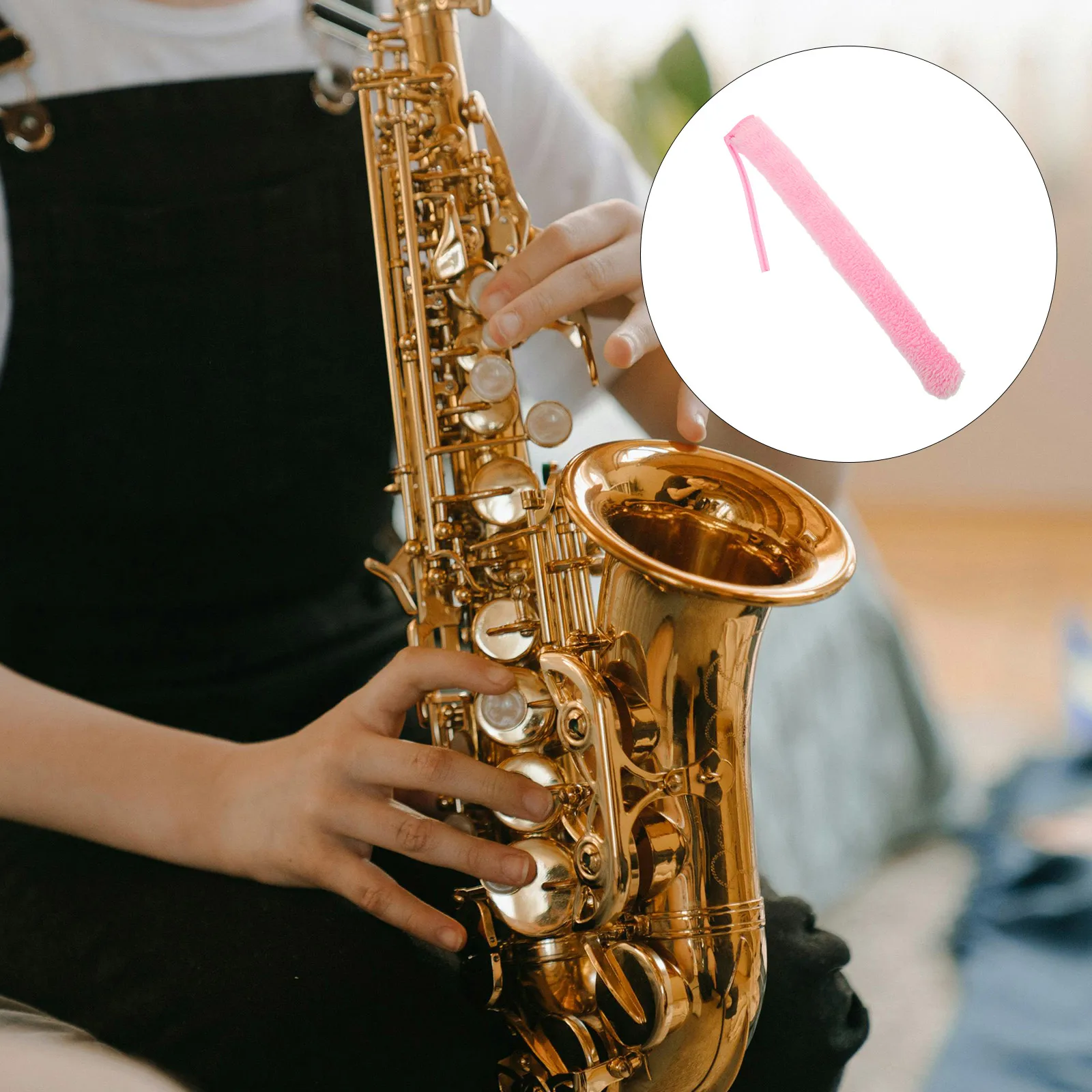 

Instrument Cleaning Tools Clarinet Maintenance Cloth Tube Absorbent Bore Swab for Cloths Musical Kit Interior Alto Sax Brush