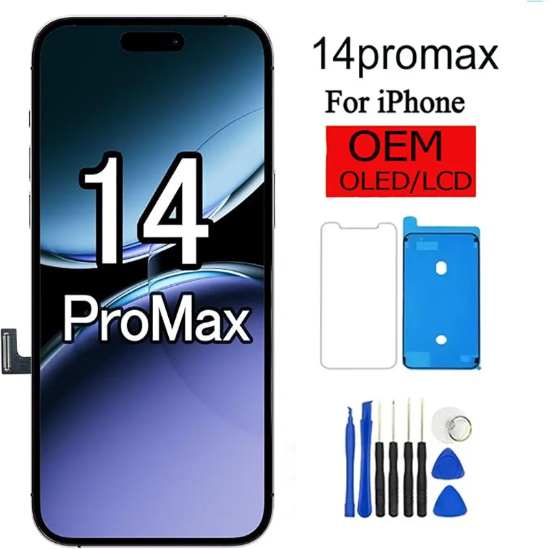 iphone-14-pro-max用oled-lcdディスプレイ、iphone-14-pro-max用67インチlcdスクリーン交換、iphone用タッチスクリーン