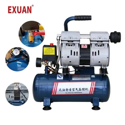 Small Silent Air Compressor High Pressure Woodworking Household Air Compressor Charging And Spraying Prtable Air Pump 550W