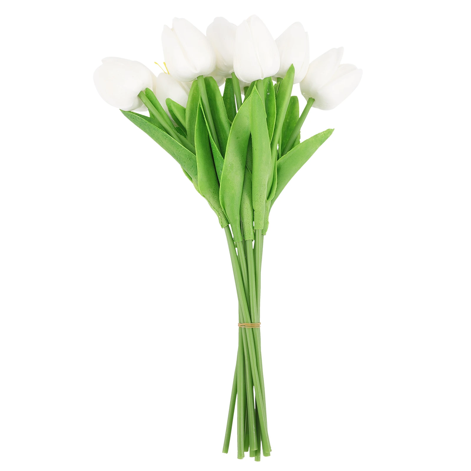 

10 Pcs Artificial Tulips Real Looking Silk Flowers for Home Wedding Office Decor Faux Floral Arrangement LifelikeFlowers