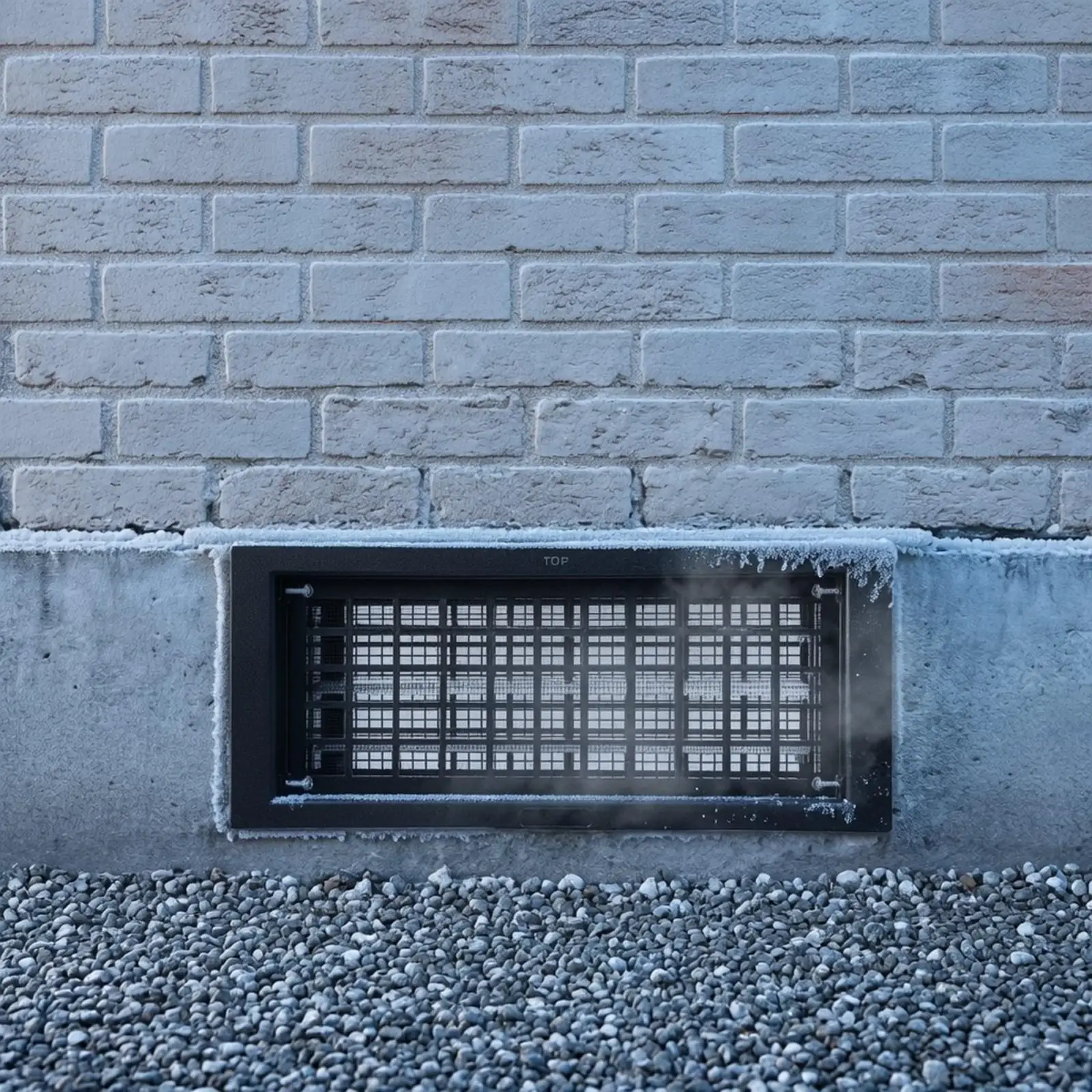 Auto Ventilation Cover 8x6 Inch Black Foundation Vent with Mesh Screen for Crawl Space Basement Wall