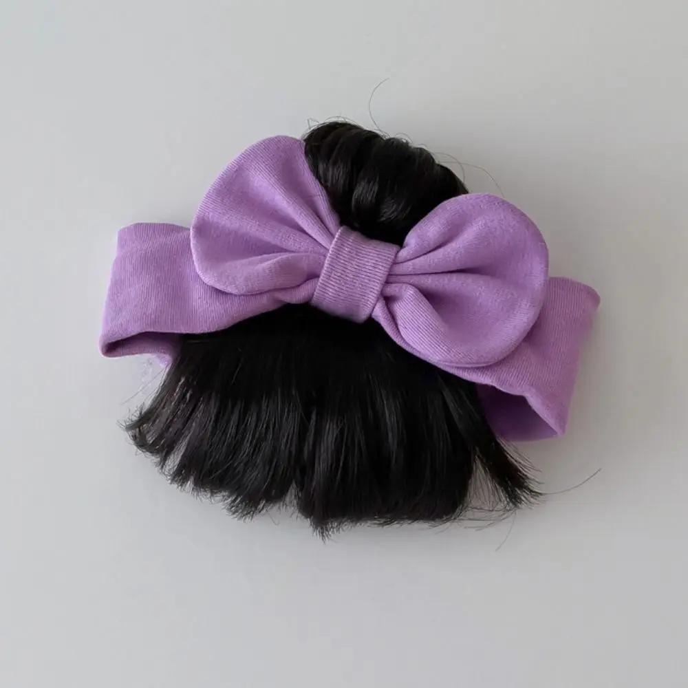 

Fashion Bowknot Baby Hair Bands Wig Cotton Fluffy Infant Hairpiece Realistic Cute Bangs Chignons Headband Photography Props