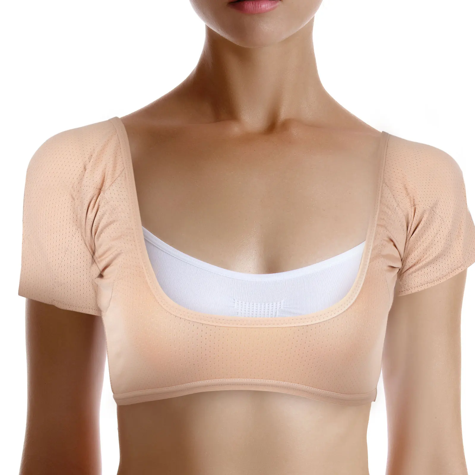 

Sweat Vest Women Underwear Comfortable Sweatproof Undershirt Absorbing Protectors Armpit Shield Breathable Elastic Reusable