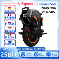 EU STOCK Original INMOTION V14-50S Electric Unicycle 50S Battery 70km/h Speed 134V 2400Wh Motor High Torque Adventure V14EUC