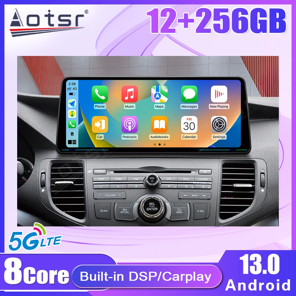 

10,25 "Android 13,0 128G Tesla экран для Honda Spyder 2009-2014 LTE автомобильное радио GPS навигация мультимедийный плеер беспроводной Carplay