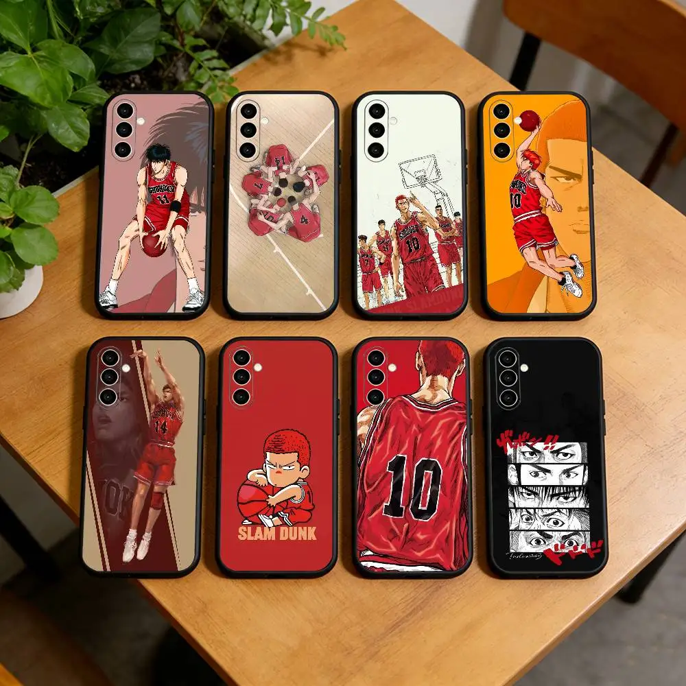 Anime basquete-E  Phone Case Black Silicone Soft For Samsung Galaxy A73,A72,A71,A70,A53,A52,A51