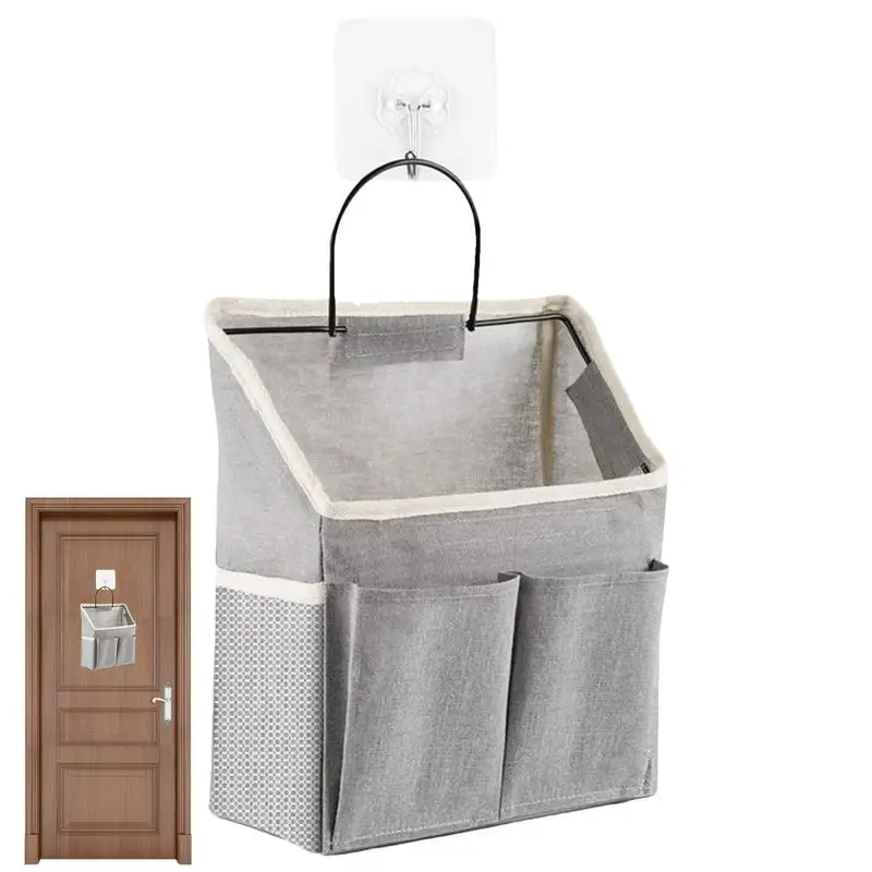 Wall Hangable Storage Bags Wall Basket Storage Hangable Bag Portable Over The Door Closet Organizer For Room Bedroom Bathroom