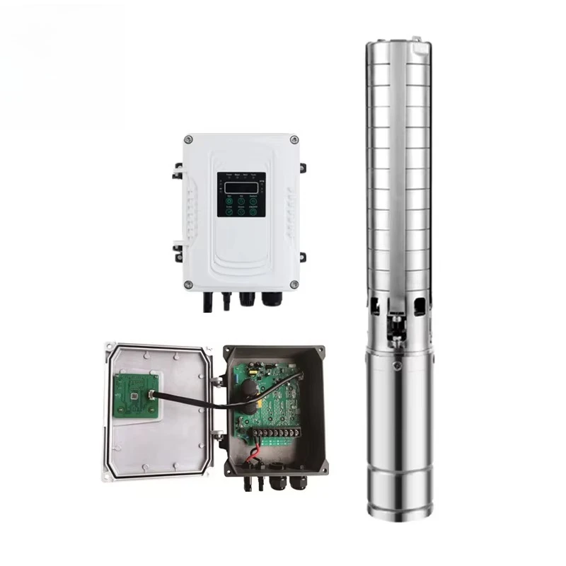 

Hot Sale 750W 4Inch DC Solar Submersible Well Pump 96V Solar Pumping System 304SS Deep Well Solar Water Pump for Agriculture