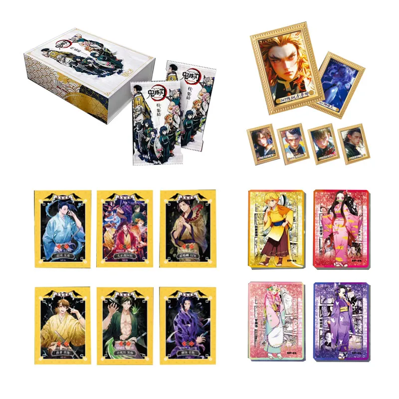 

Demon Slayer Collection Card Duomi A Fateful Showdown Hand Painted Metal Character Card Booster Box Gift Playing Anime Acg Cards