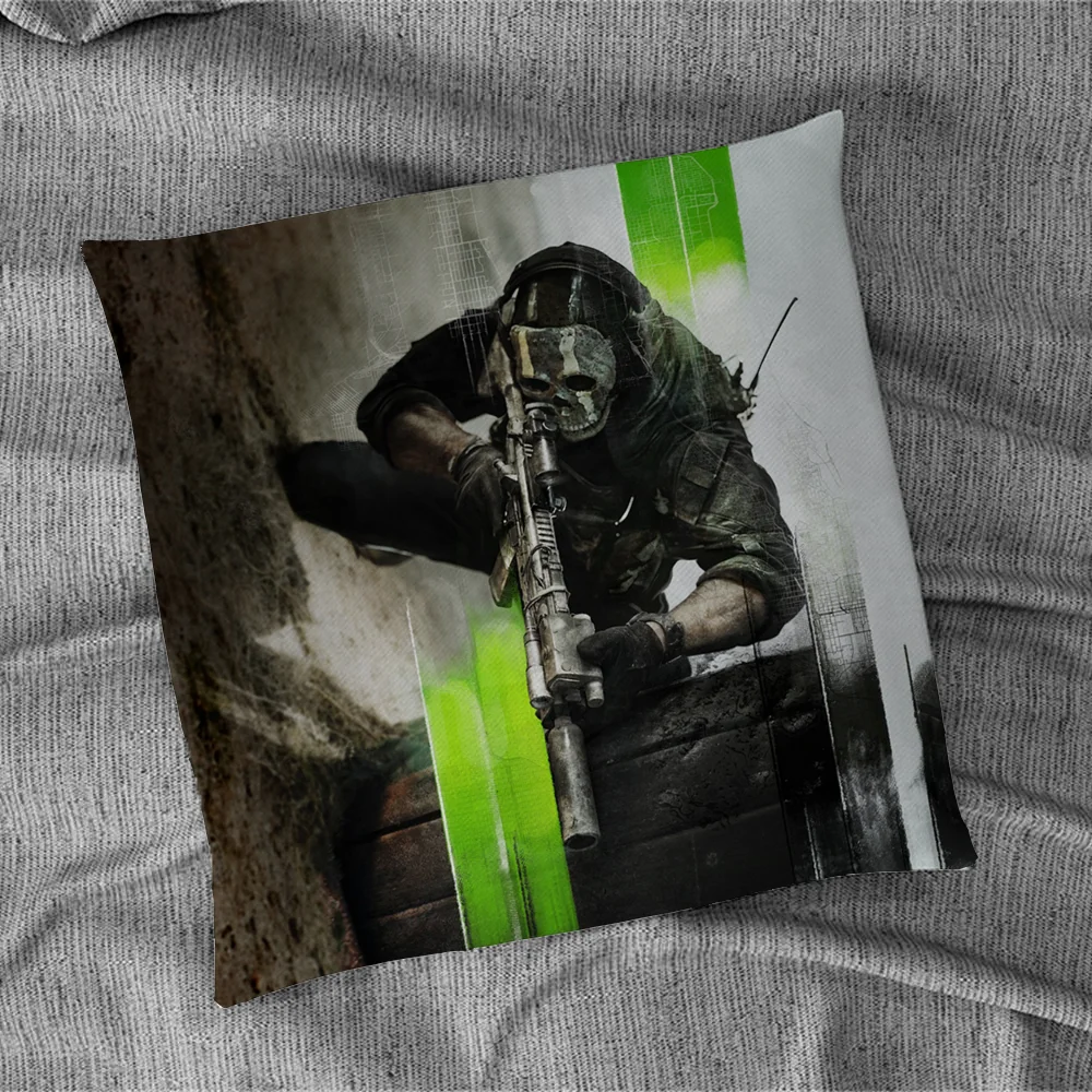 C-Call of Duty Cushion Cover 45x45 Cushions Pillowcase Decorative Pillowcases 40x40 Pillow Hugs Lounge Chairs Short Plush Covers