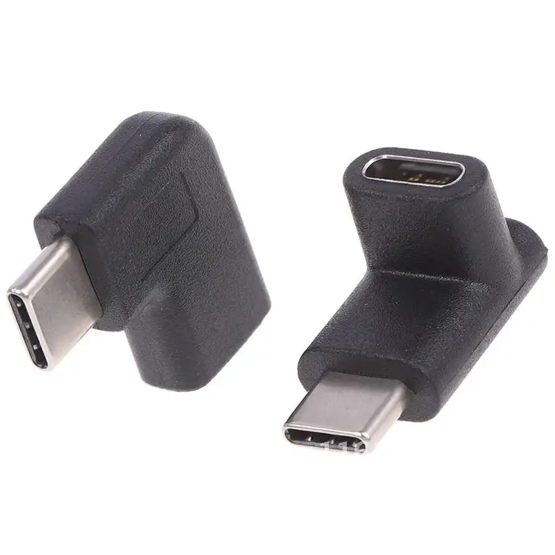 

Прямоугольный адаптер-конвертер 90 градусов USB 3.1 Type C «штырь-гнездо»