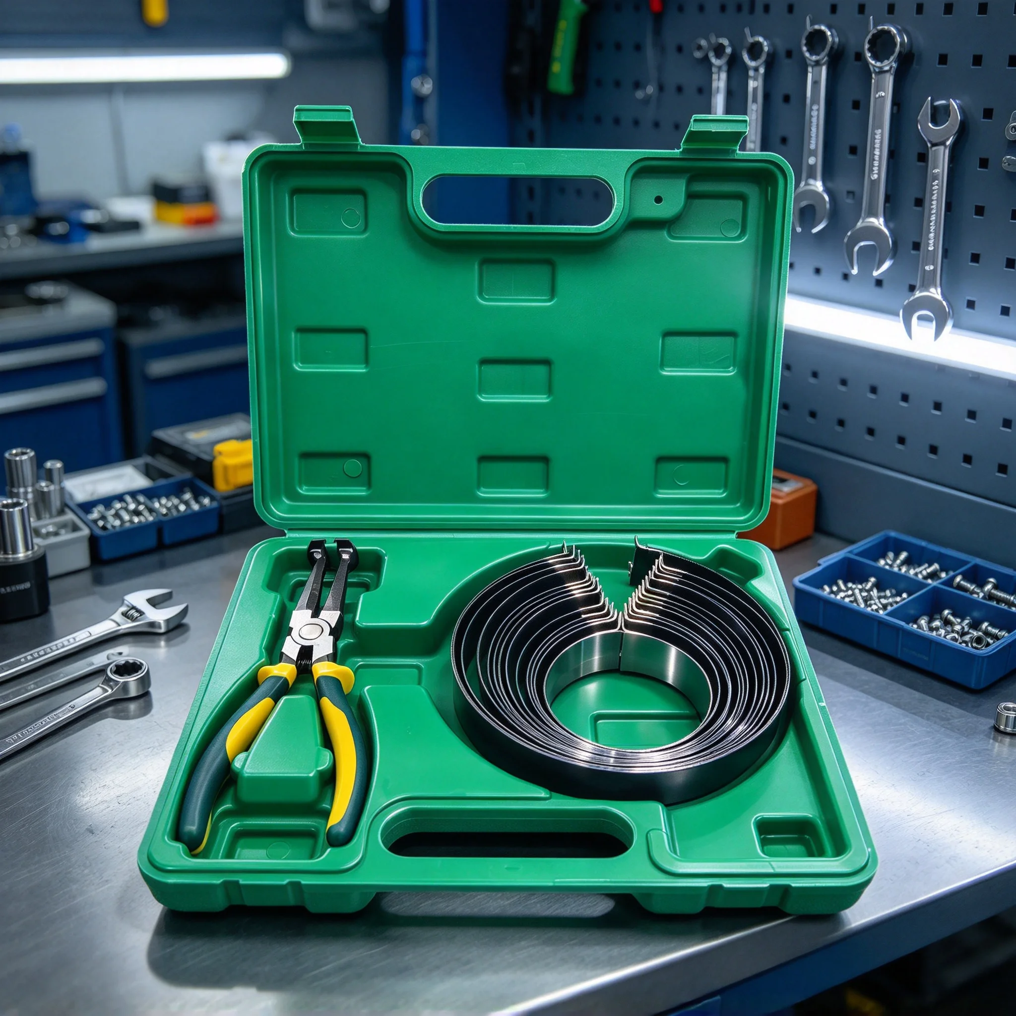 Piston Ring Pliers, Piston Assembly Clamp, Professional Ring Installation Removal Tool for Automobile Piston Maintenance
