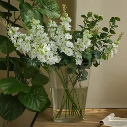 75cm Silk Delphinium Artificial Flower Nordic For Home Decoration Wedding Christmas Living Room Decoration DIY Fake Flower Craft