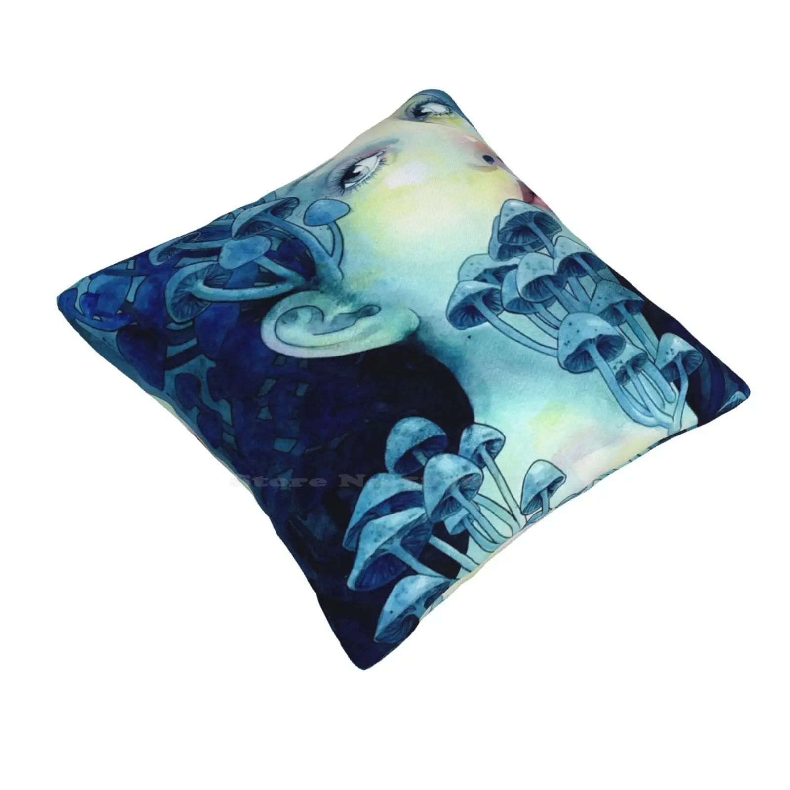 Beauty In The Breakdown Home Sofa Car Cushion Cover Pillowcase Fungi Portrait Lips Mystical Goddess Beauty Feminine Female Eyes