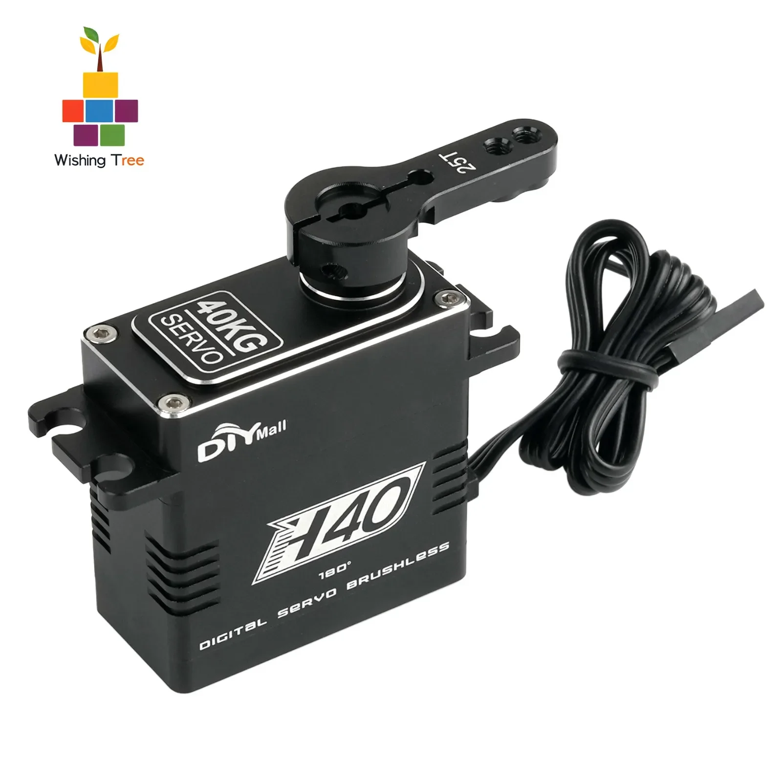 

40KG High Torque Brushless Digital Servo Motor IP67 Waterproof All-Metal Steel Gear for 1/8 1/10 RC Cars Vehicles Robots