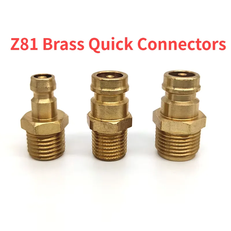 2PCS Z81 Brass Quick Connector Water Cooling Joint Nozzle Mold Accessories Coupling for Injection Machine