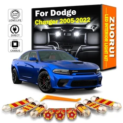 ZUORUI Canbus LED Interior Map Dome Light Kit For Dodge Charger 2005 2006 - 2019 2020 2021 2022 Door Trunk Bulbs Car Accessories