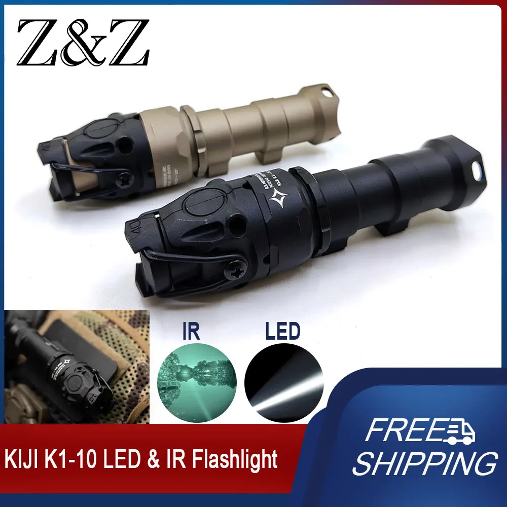 Tactical Metal KIJI K1 10 IR Infrared Illuminator K1-10 IR Flashlight Hunting Scout Light Dual Function Night Vision Lighting