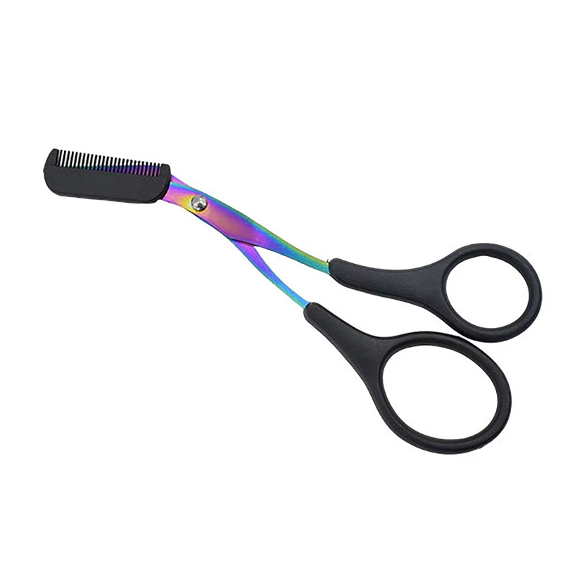 Eyebrow Trimmer Scissor Beauty Products For Women Eyebrow Scissors With Comb Stainless Steel Makeup Tools Beauty Scissors