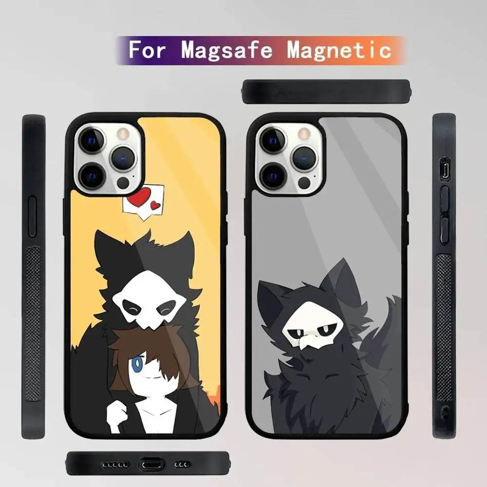 

P-Puro Changed Furry Phone Case For iPhone 16,15,14,13,12,11,Plus,Pro,Max Mini Magsafe Magnetic Wireless Charging