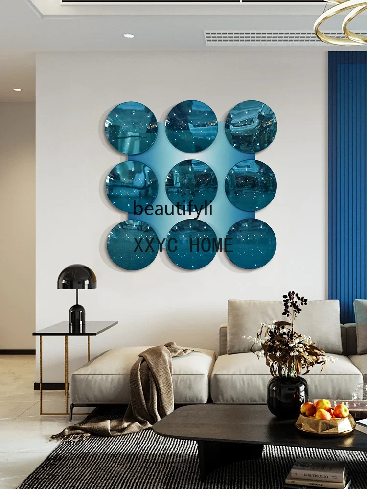 yj Spherical Acrylic 3D Three-Dimensional Wall Installation Art Advanced Sense Living Room Mural