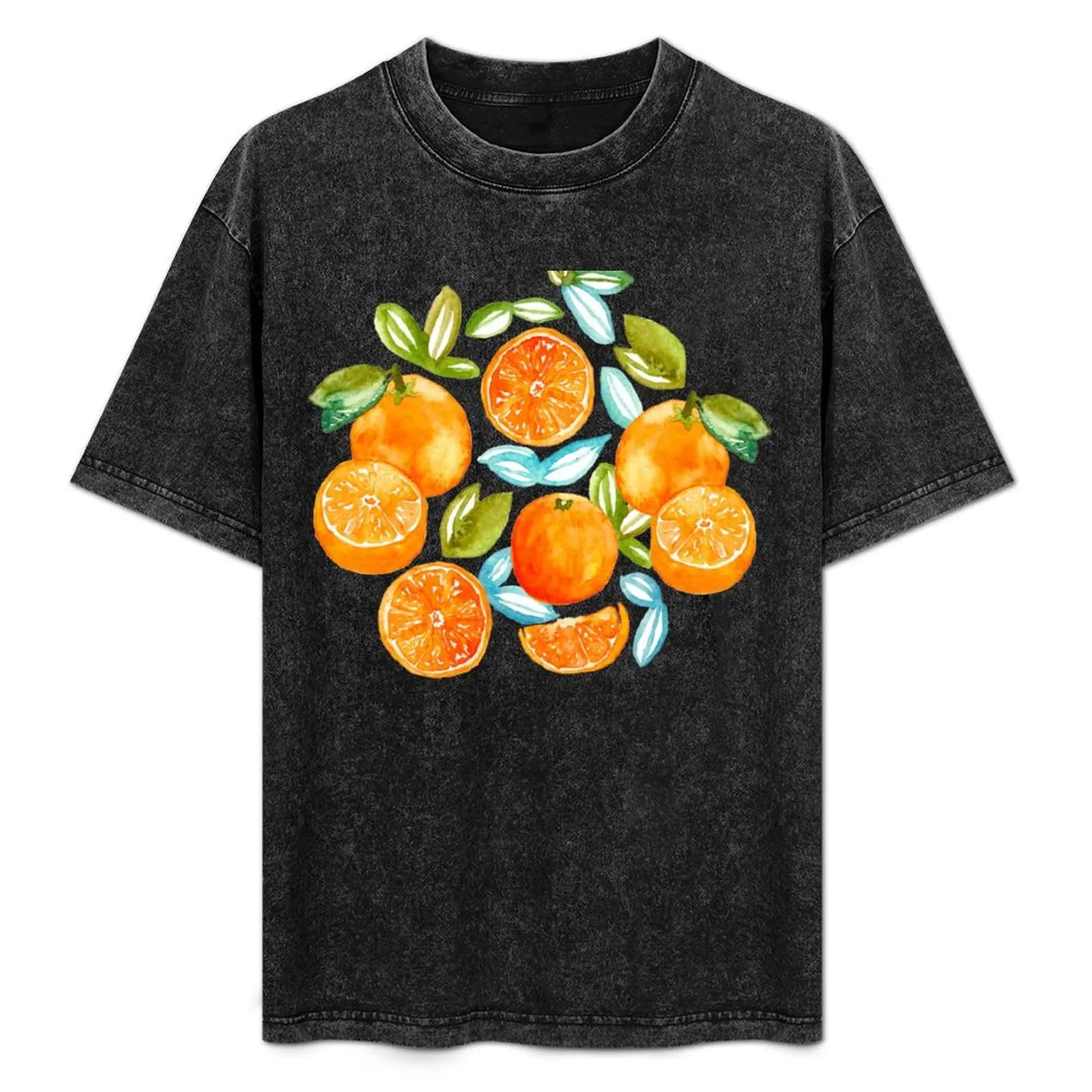 

Oranges T-Shirt Short sleeve tee plain boys whites shirts graphic tee cotton t shirt men