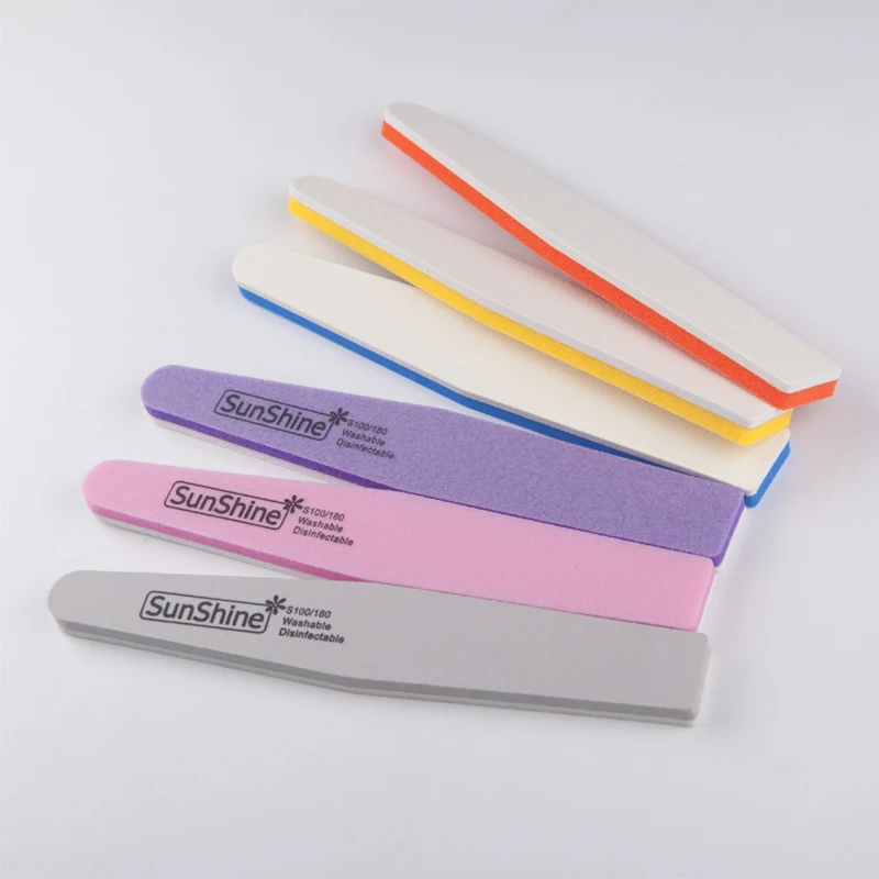 

SunShine 10pcs Nail File Blocks Colorful Sponge Double-sided Nail Polish Buffing Sanding Buffer Strips Polishing Manicure Tools