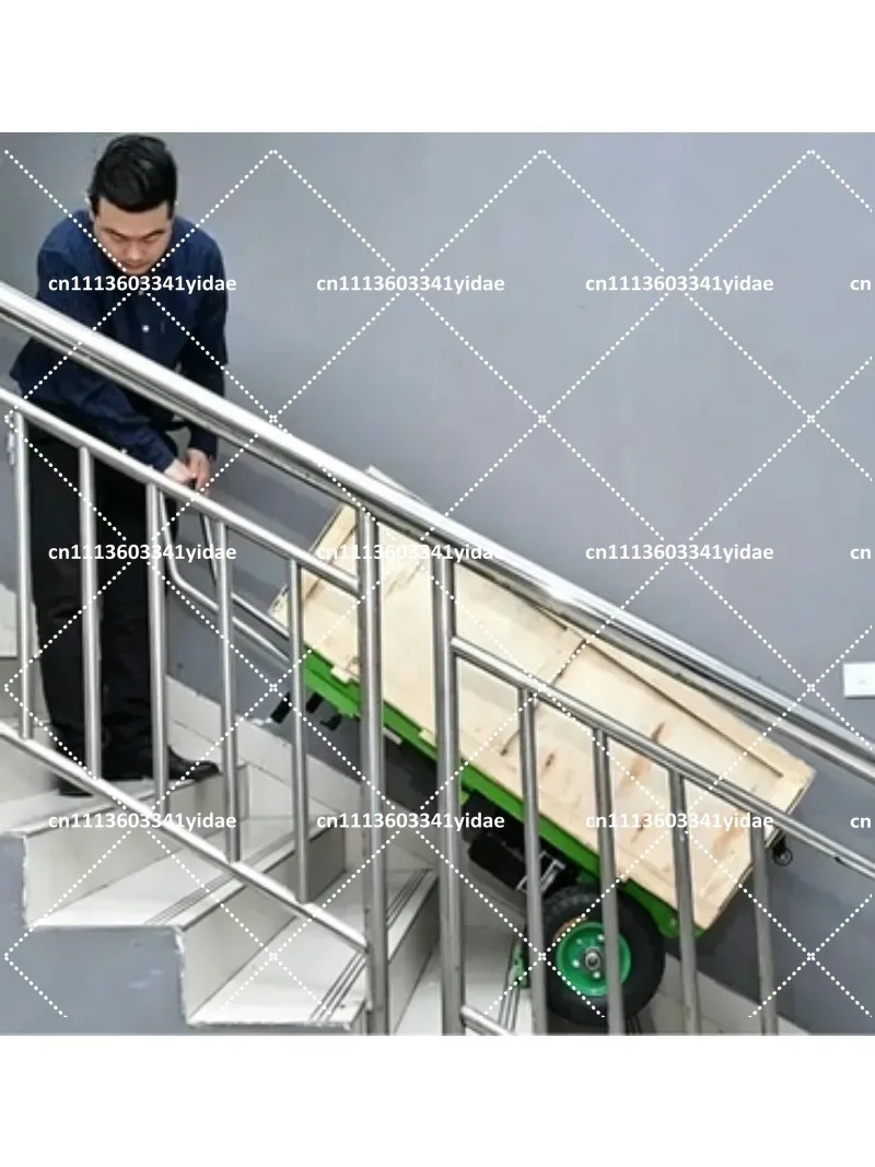 250KG Electric Stair Climber Hand Truck with Battery, Stair Climbing Cart Tracked Transporter Dolly Trolley