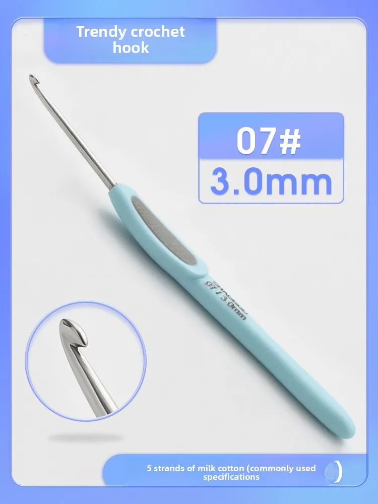

Crochet Stainless Steel Needle Hook Thickness Handmade Sweater Needle Wool Knitting Shoe Hook 1.1 1.4 1.6 1.8 2.0 2.5 3.0 3.5 Mm