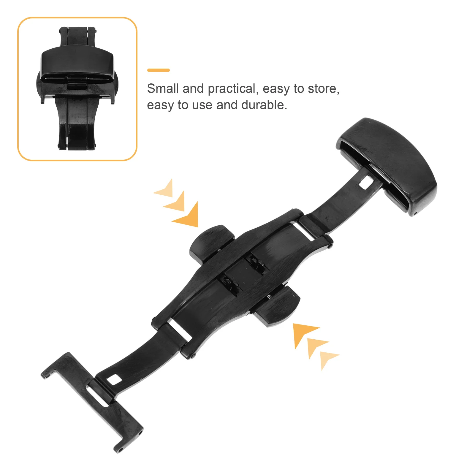 

1pc Stainless Steel Replacement Decorative Band Buckle Durable Watch Accessories Creative Watch Strap Clasp Practical Watchband