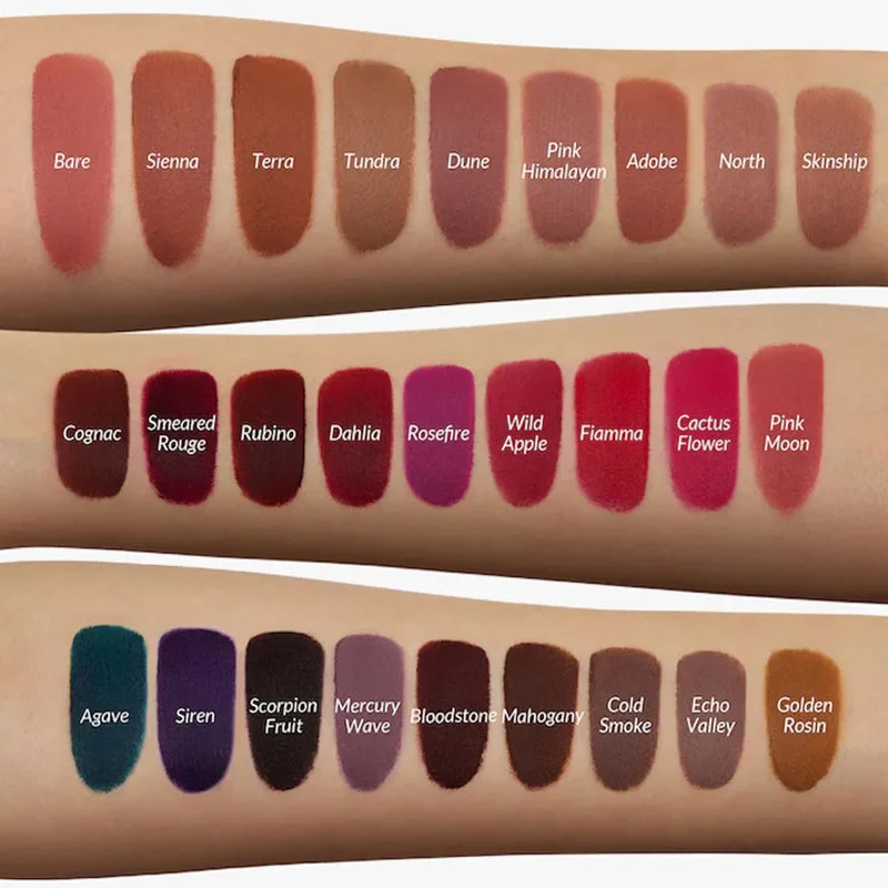 Kaleidos Goth Lipstick Matte Soft Moist Nude Lip Mud Cream Black Red High Pigment Smoky Non-stick Cup Lasting Lip Makeup