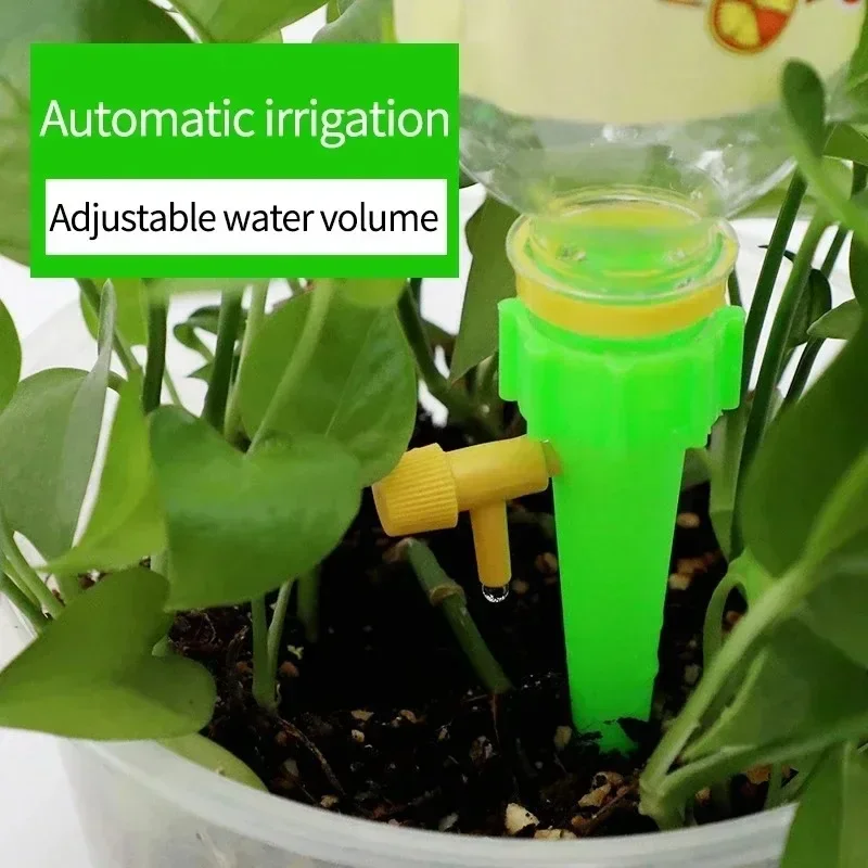 Kit de sistema de riego por goteo automático, gotero de agua con Control ajustable, dispositivo de espiga de riego de plantas, invernadero