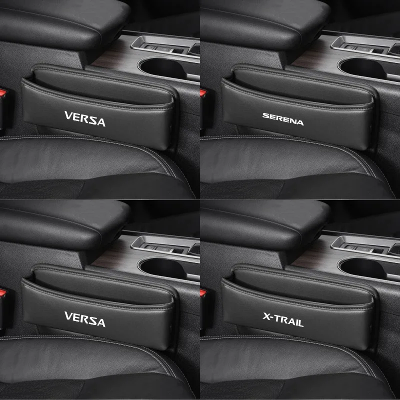 Car Seat Organizer Leather Crevice Storage Box Car Accessories for Nissan J10 J11 X-TRAIL VERSA SERENA